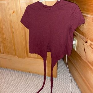 Lululemon crop wrap around tee